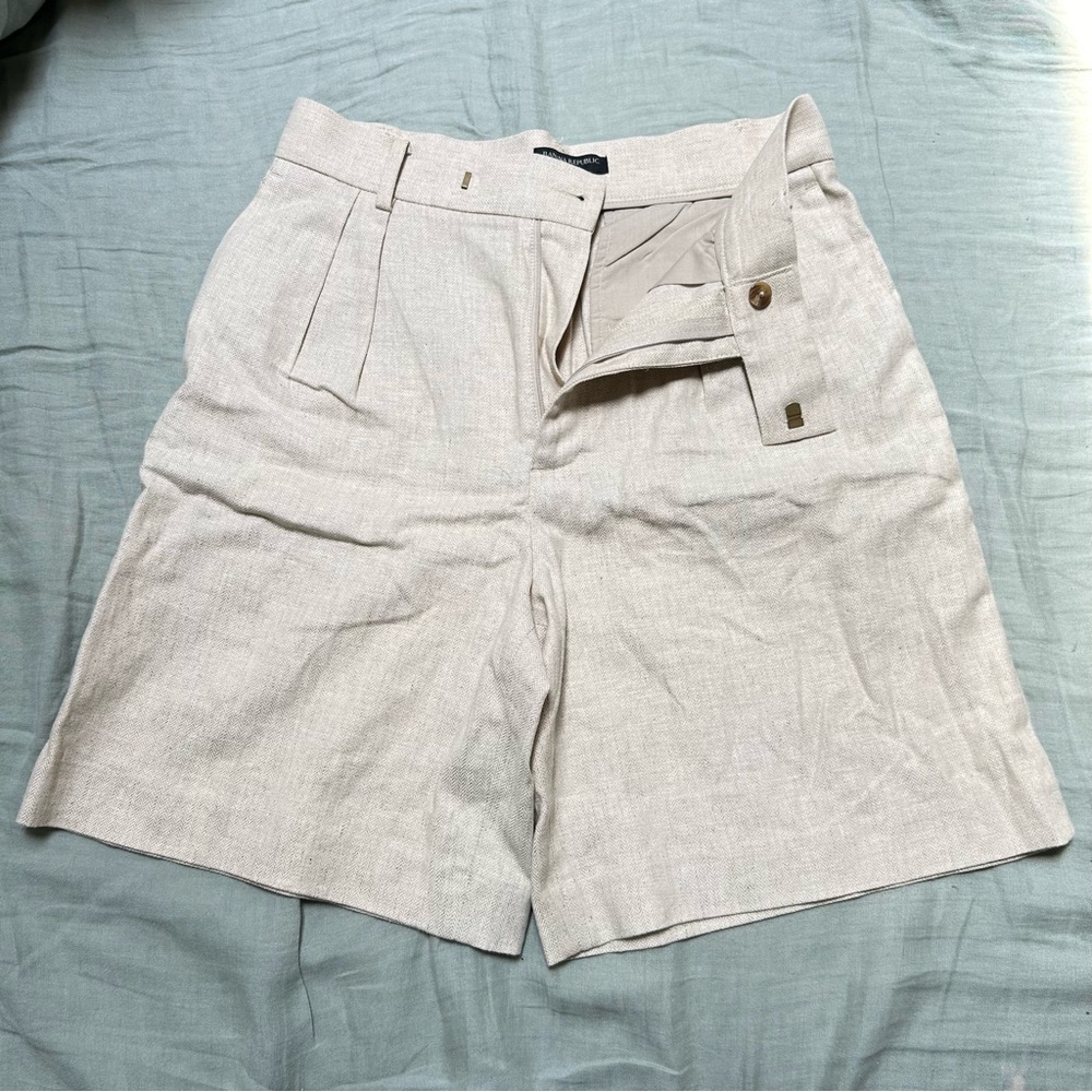 Tweed trouser shorts from Banana Republic